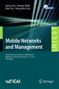 Cover image: Mobile Networks and Management 9783319907741