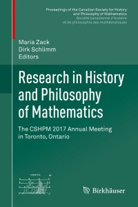 Cover image: Research in History and Philosophy of Mathematics 9783319908557