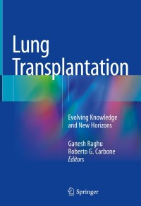 Cover image: Lung Transplantation 9783319911823