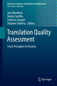 Cover image: Translation Quality Assessment 9783319912400