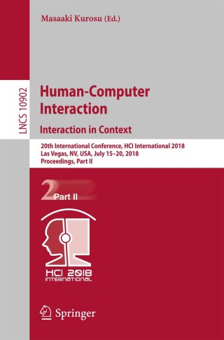 Cover image: Human-Computer Interaction. Interaction in Context 9783319912431