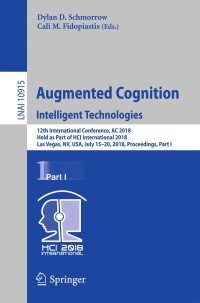 Titelbild: Augmented Cognition: Intelligent Technologies 9783319914695