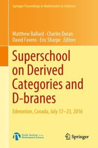 صورة الغلاف: Superschool on Derived Categories and D-branes 9783319916255