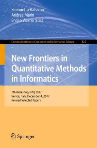 Cover image: New Frontiers in Quantitative Methods in Informatics 9783319916316