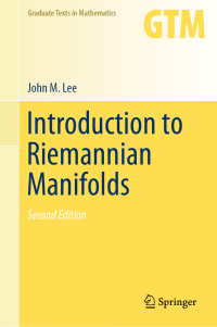Cover image: Introduction to Riemannian Manifolds 2nd edition 9783319917542