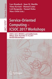 Cover image: Service-Oriented Computing – ICSOC 2017 Workshops 9783319917634