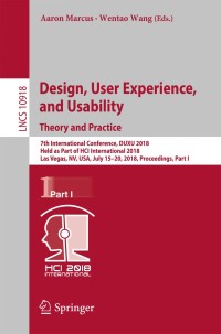 Cover image: Design, User Experience, and Usability: Theory and Practice 9783319917962