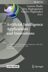 صورة الغلاف: Artificial Intelligence Applications and Innovations 9783319920061