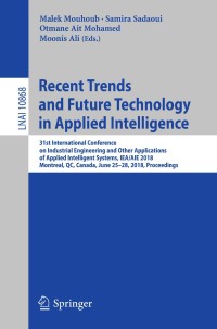 Imagen de portada: Recent Trends and Future Technology in Applied Intelligence 9783319920573