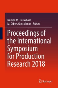 Cover image: Proceedings of the International Symposium for Production Research 2018 9783319922669