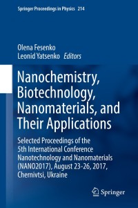 Imagen de portada: Nanochemistry, Biotechnology, Nanomaterials, and Their Applications 9783319925660