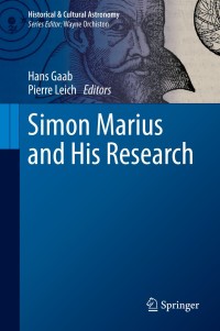 Cover image: Simon Marius and His Research 9783319926209