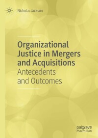 Imagen de portada: Organizational Justice in Mergers and Acquisitions 9783319926353