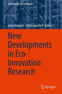 Cover image: New Developments in Eco-Innovation Research 9783319930183