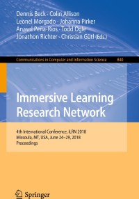 Cover image: Immersive Learning Research Network 9783319935959