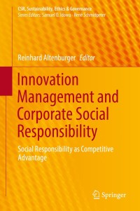 Cover image: Innovation Management and Corporate Social Responsibility 9783319936284