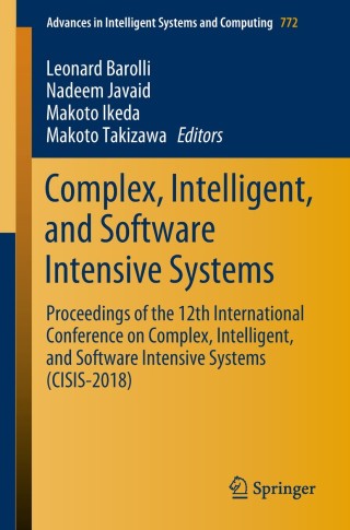 Imagen de portada: Complex, Intelligent, and Software Intensive Systems 9783319936581