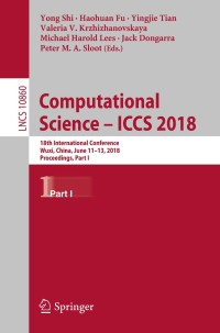 Cover image: Computational Science – ICCS 2018 9783319936970
