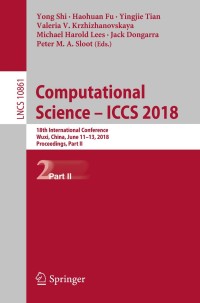表紙画像: Computational Science – ICCS 2018 9783319937007
