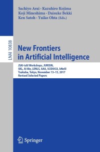 Imagen de portada: New Frontiers in Artificial Intelligence 9783319937939