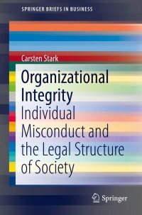 Cover image: Organizational Integrity 9783319940861