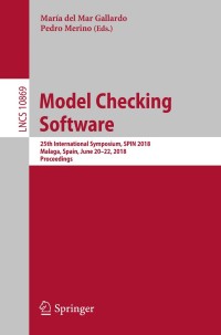 Imagen de portada: Model Checking Software 9783319941103