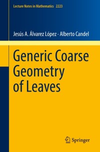 Cover image: Generic Coarse Geometry of Leaves 9783319941318
