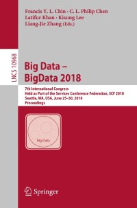 Imagen de portada: Big Data – BigData 2018 9783319943008