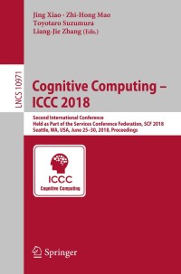 Imagen de portada: Cognitive Computing – ICCC 2018 9783319943060