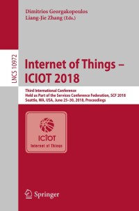 Cover image: Internet of Things – ICIOT 2018 9783319943695