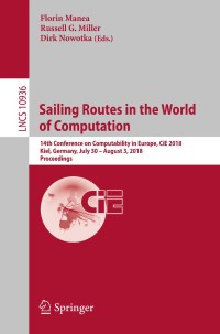 Imagen de portada: Sailing Routes in the World of Computation 9783319944173