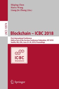 Cover image: Blockchain – ICBC 2018 9783319944777