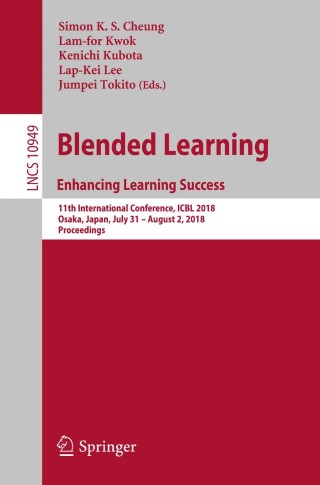 Cover image: Blended Learning. Enhancing Learning Success 9783319945040