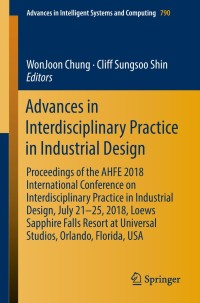 Cover image: Advances in Interdisciplinary Practice in Industrial Design 9783319946009