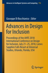صورة الغلاف: Advances in Design for Inclusion 9783319946214