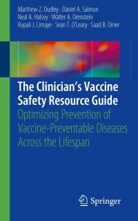 Cover image: The Clinician’s Vaccine Safety Resource Guide 9783319946931