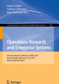 Imagen de portada: Operations Research and Enterprise Systems 9783319947662