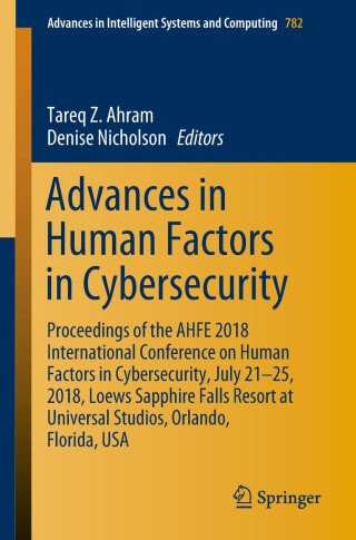Omslagafbeelding: Advances in Human Factors in Cybersecurity 9783319947815