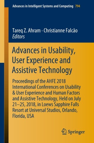 Titelbild: Advances in Usability, User Experience and Assistive Technology 9783319949468