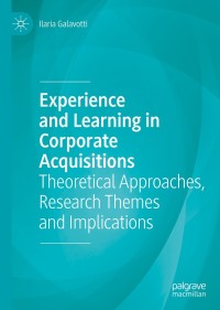 Imagen de portada: Experience and Learning in Corporate Acquisitions 9783319949796