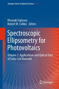 صورة الغلاف: Spectroscopic Ellipsometry for Photovoltaics 9783319951379