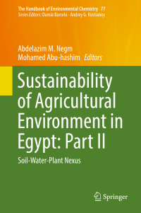 Immagine di copertina: Sustainability of Agricultural Environment in Egypt: Part II 9783319953564