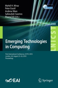 Cover image: Emerging Technologies in Computing 9783319954493