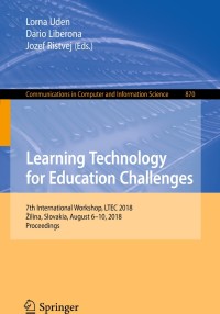 Cover image: Learning Technology for Education Challenges 9783319955216