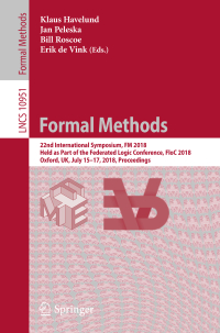 Cover image: Formal Methods 9783319955810