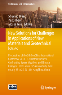 Cover image: New Solutions for Challenges in Applications of New Materials and Geotechnical Issues 9783319957432