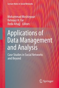 Cover image: Applications of Data Management and Analysis 9783319958095