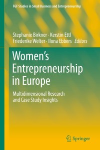 Imagen de portada: Women's Entrepreneurship in Europe 9783319963723
