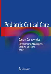 Cover image: Pediatric Critical Care 9783319964980