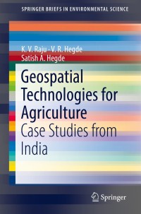 Cover image: Geospatial Technologies for Agriculture 9783319966458